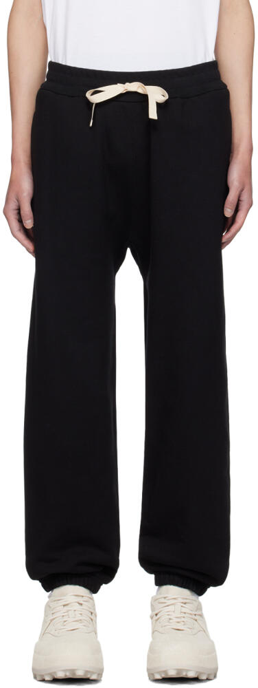 Jil Sander Black Relaxed-Fit Sweatpants Cover