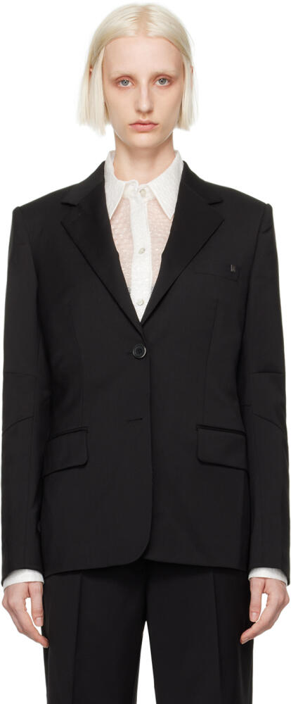 Helmut Lang Black Curved Classic Blazer Cover