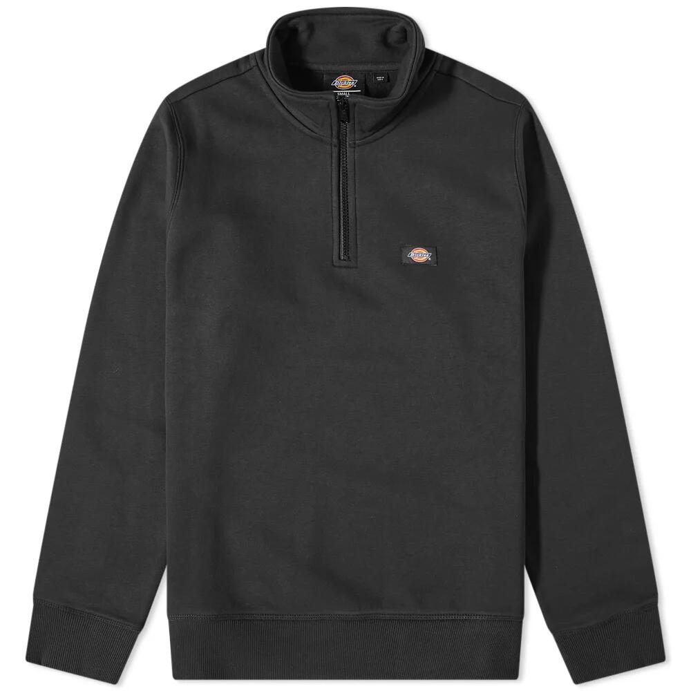 Dickies Men's Oakport Half Zip Sweat in Black Cover