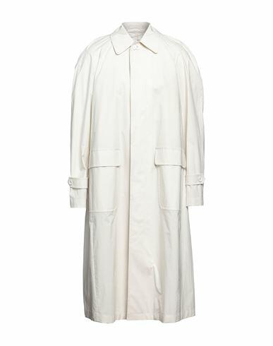 Lardini Man Overcoat & Trench Coat Ivory Wool, Elastane Cover