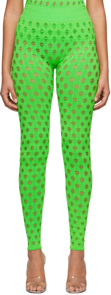 Maisie Wilen Green Perforated Leggings Cover