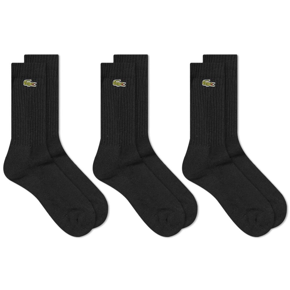 Lacoste Men's Classic Sock - 3 Pack in Black Cover