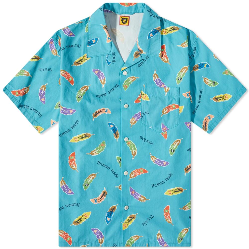 Human Made Men's Feather Aloha Vacation Shirt in Blue Cover