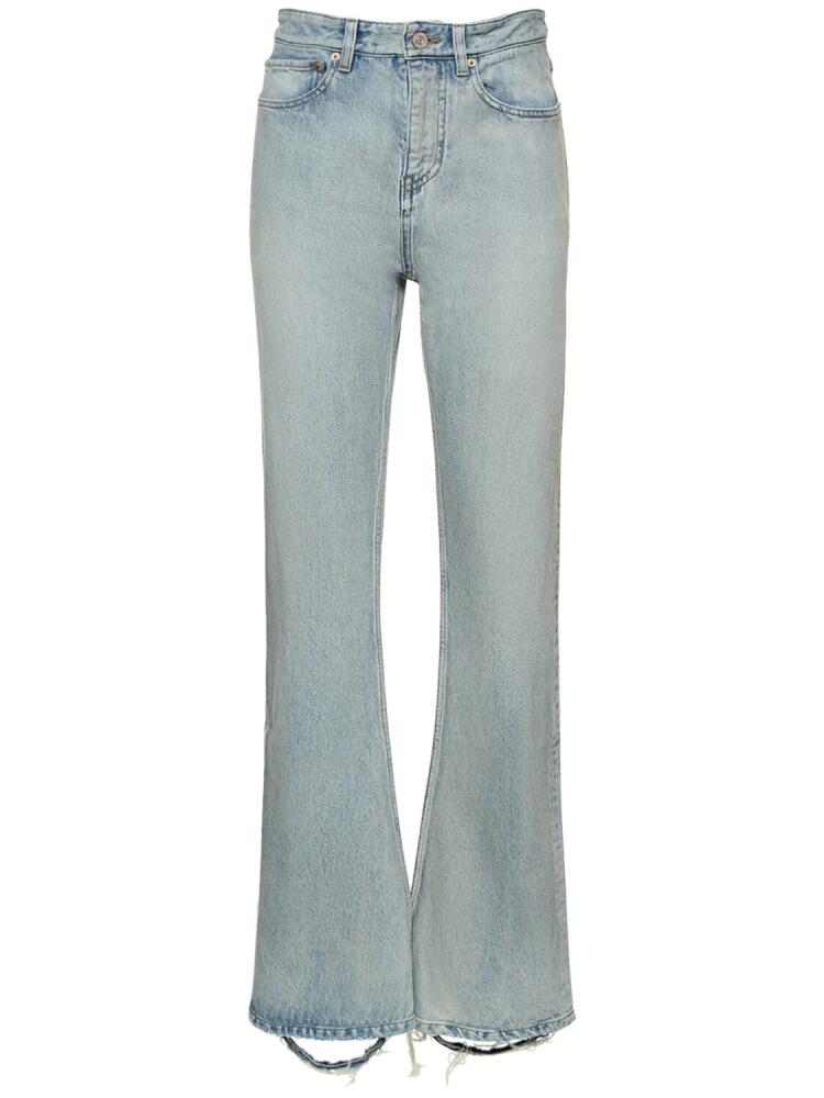 BALENCIAGA Cotton Denim Bootcut Jeans Cover