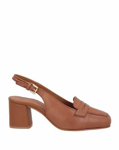 Cafènoir Woman Pumps Tan Soft Leather Cover