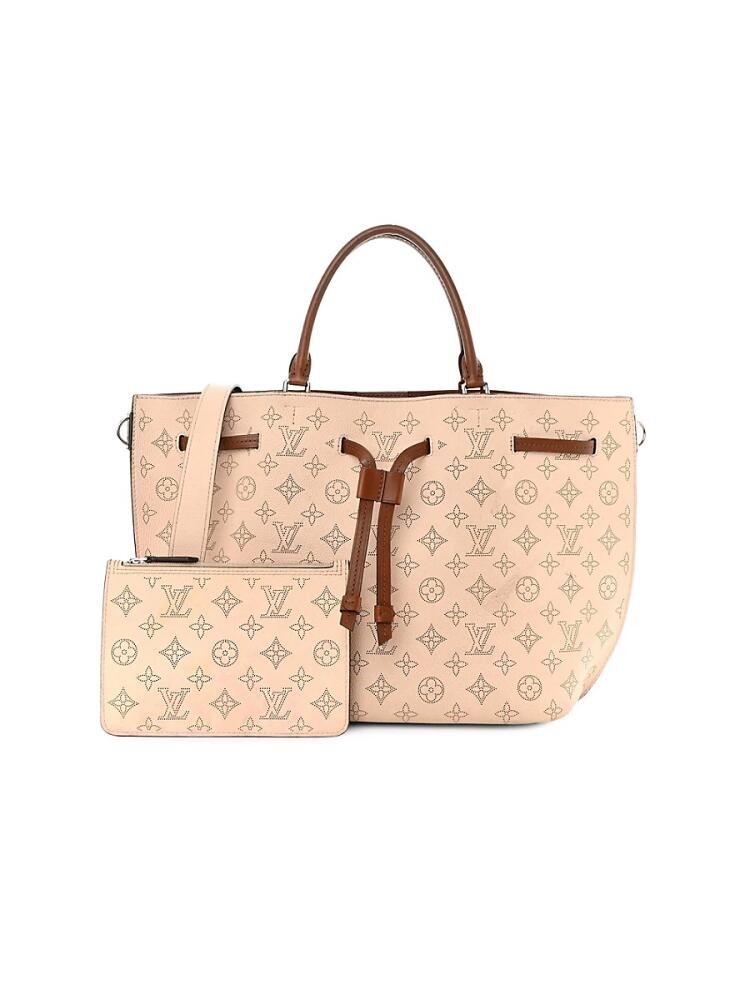 Louis Vuitton Women's Monogram Leather Tote - Beige Cover