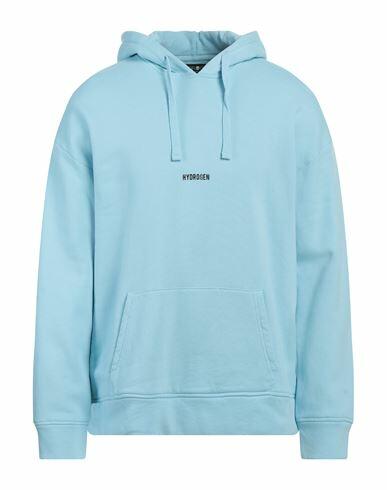 Hydrogen Man Sweatshirt Sky blue Cotton Cover