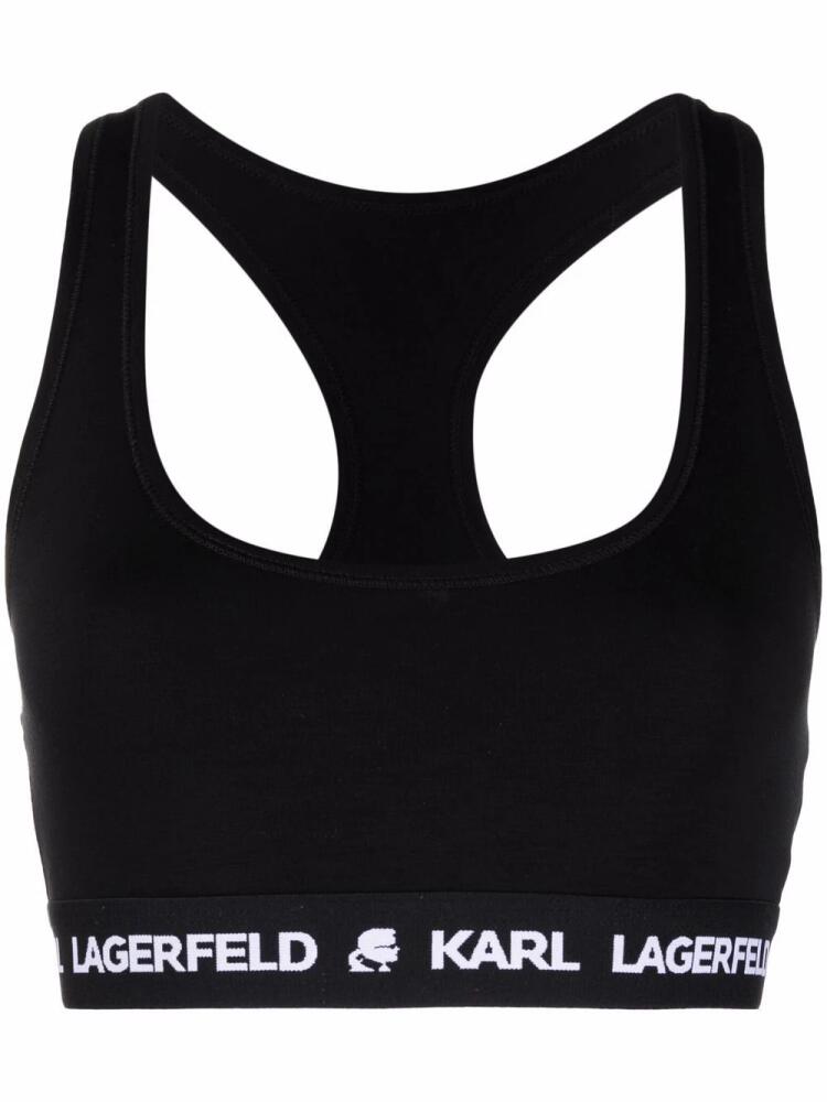 Karl Lagerfeld logo-underband bra - Black Cover