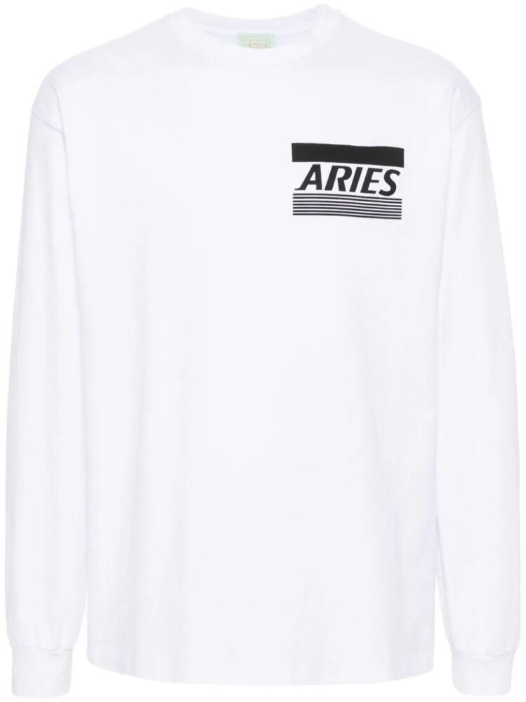 Aries Credit Card logo-print T-shirt - White Cover