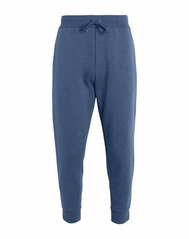 Polo Ralph Lauren Double-knit Jogger Pant Man Pants Slate blue Cotton, Recycled polyester Cover