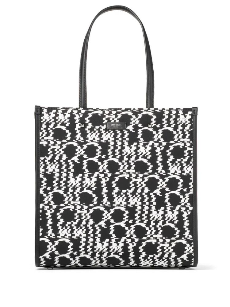 Jimmy Choo abstract-print tote bag - Black Cover