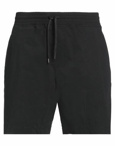 Neil Barrett Man Shorts & Bermuda Shorts Black Cotton, Polyester Cover