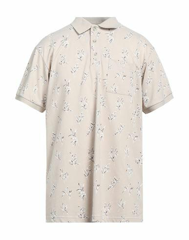 Havana & Co. Man Polo shirt Beige Cotton, Polyester Cover