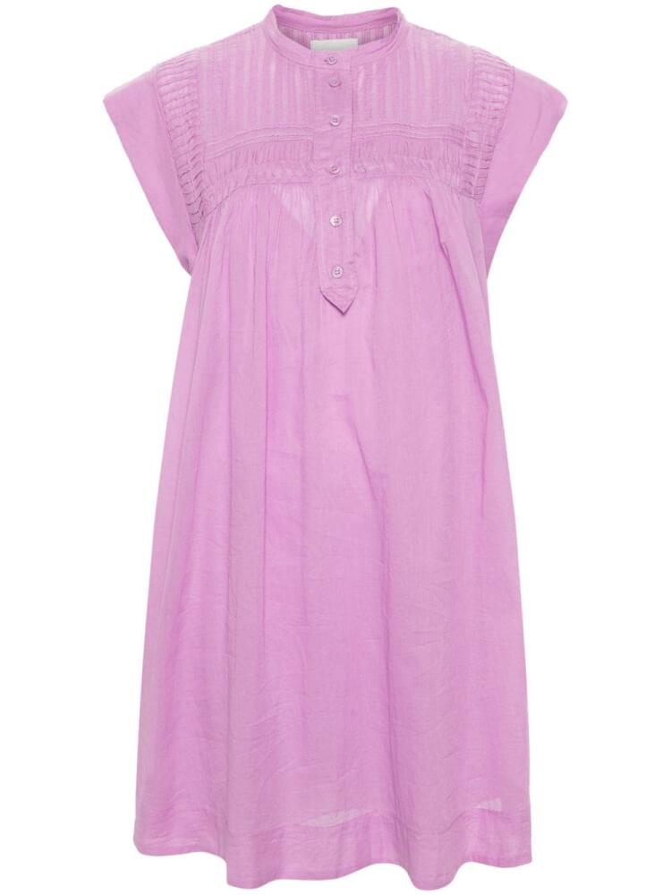 MARANT ÉTOILE Leazali pintuck midi dress - Purple Cover