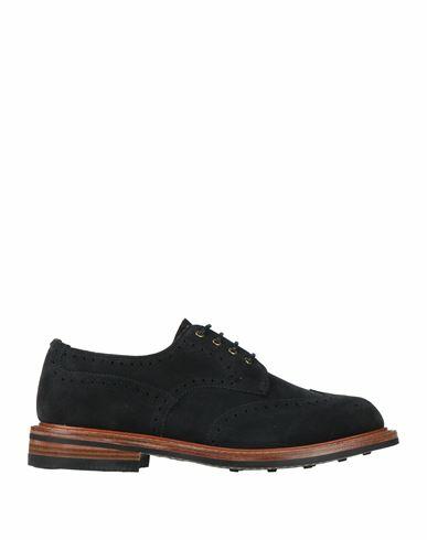 Tricker's Woman Lace-up shoes Midnight blue Soft Leather Cover