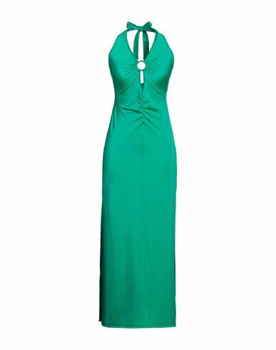 4giveness Woman Maxi dress Emerald green Polyamide, Elastane Cover