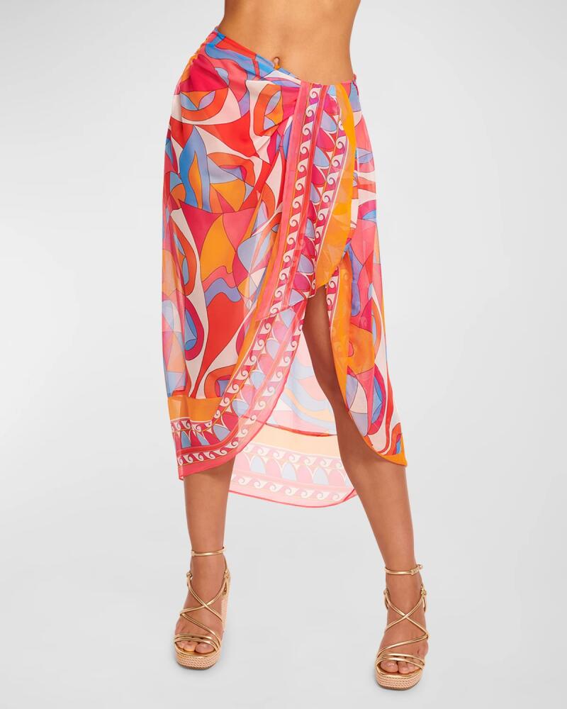 Ramy Brook Iona Printed Pareo Coverup Cover