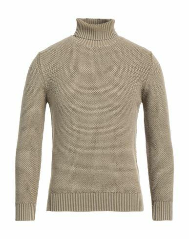 Circolo 1901 Man Turtleneck Khaki Virgin Wool Cover