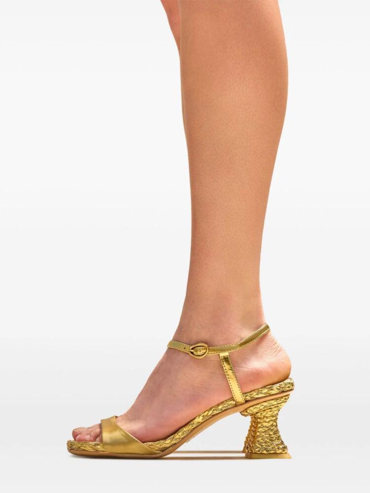 Cult Gaia 64mm Javiera sandals - Gold Cover