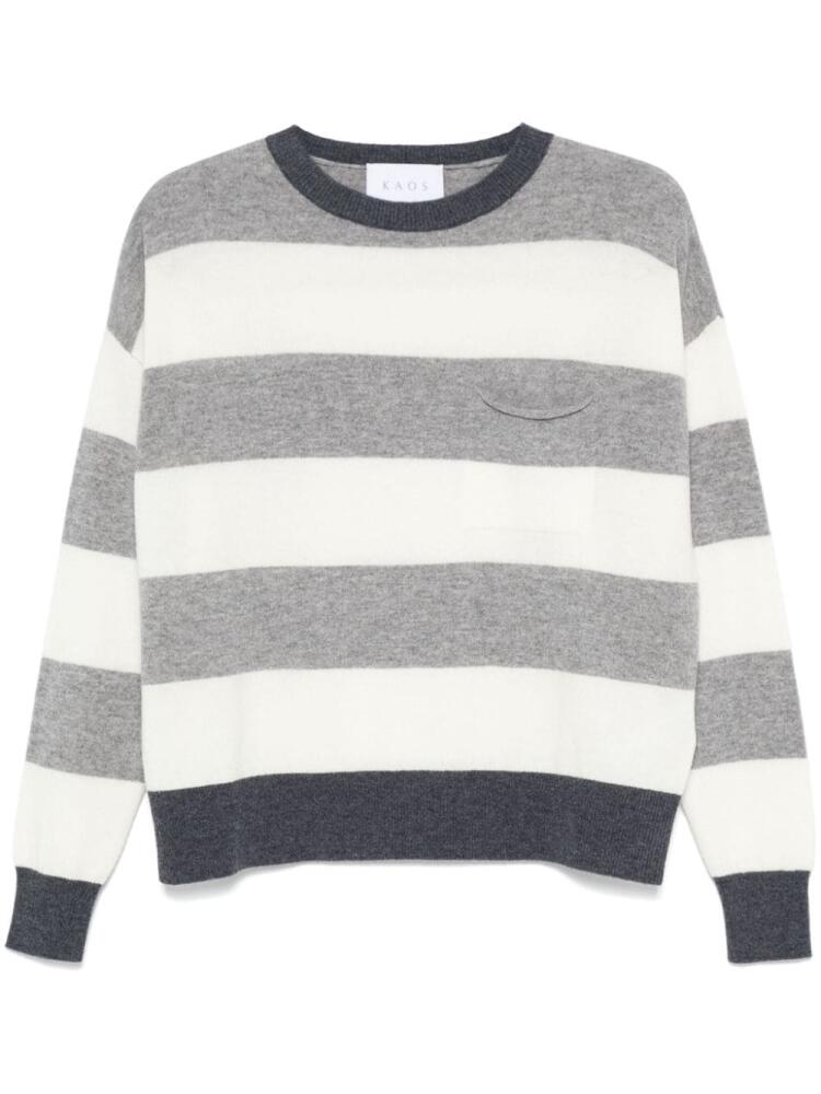 kaos striped sweater - Grey Cover