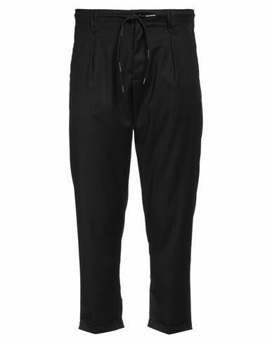 Officina 36 Man Pants Black Polyester, Viscose, Elastane Cover