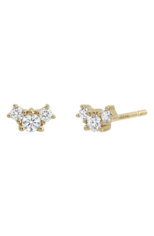 Bony Levy Solstice Diamond Stud Earrings in 18K Yellow Gold Cover