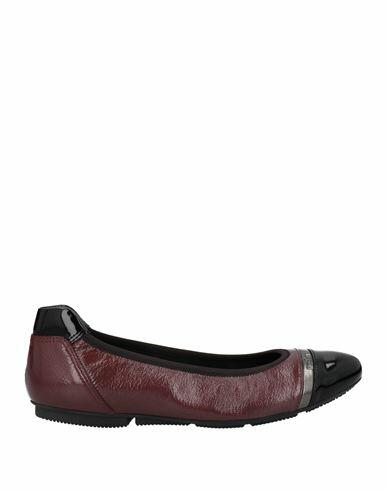 Hogan Woman Ballet flats Burgundy Leather Cover