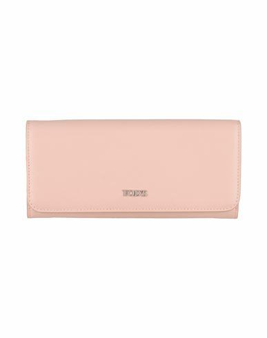 Tod's Woman Wallet Light pink Leather Cover