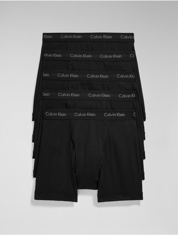 Calvin Klein Men's Cotton Classics 5-Pack Boxer Brief - Black Cover