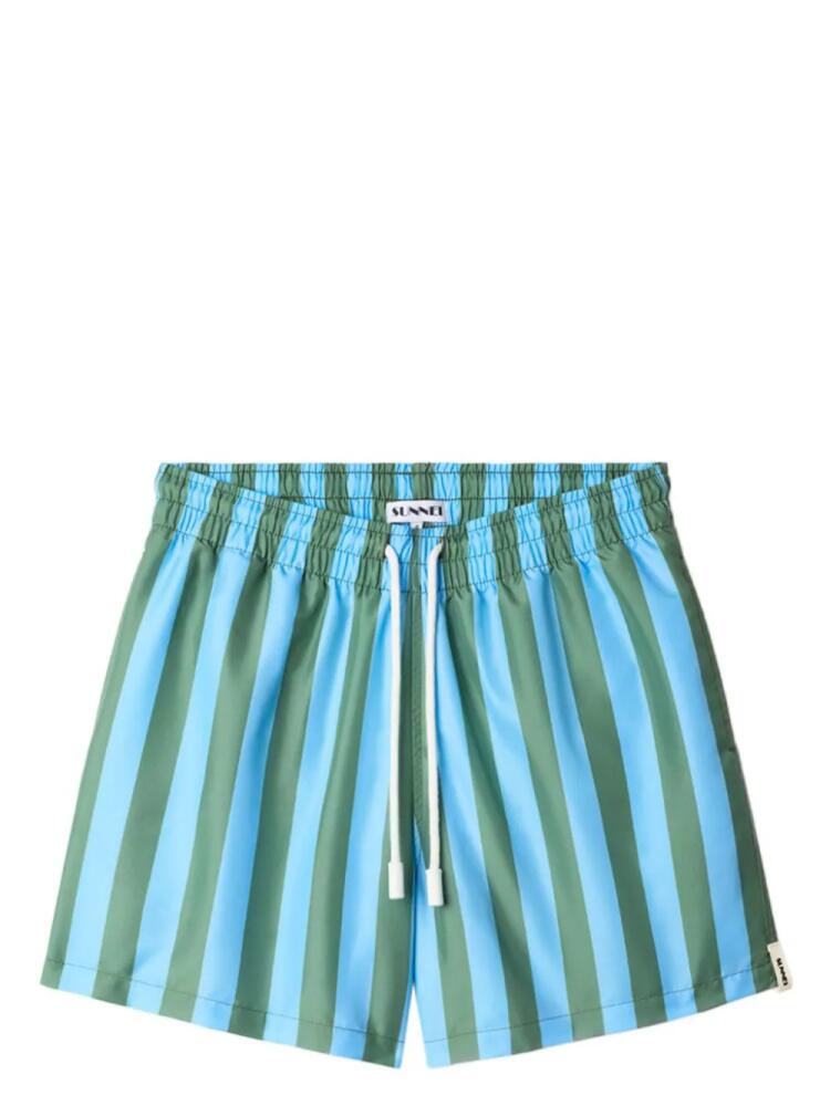 Sunnei striped swim shorts - Blue Cover