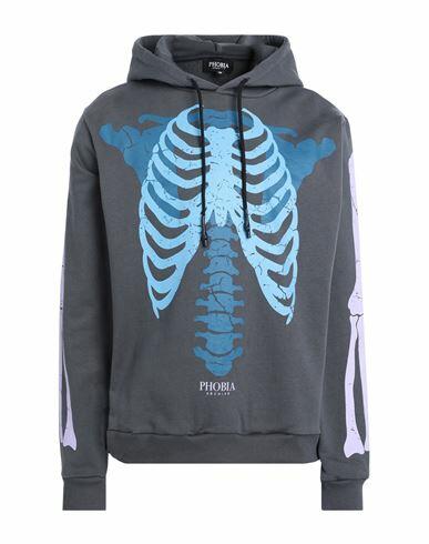 Phobia Archive Hoodie With Bones Man Sweatshirt Lead Cotton Cover