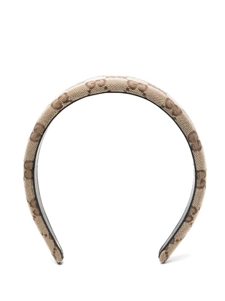 Gucci GG canvas padded hair band - Neutrals Cover