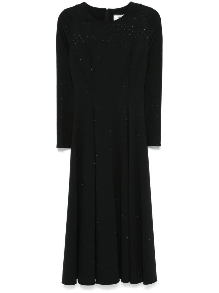 NISSA rhinestone-embellished midi dress - Black Cover