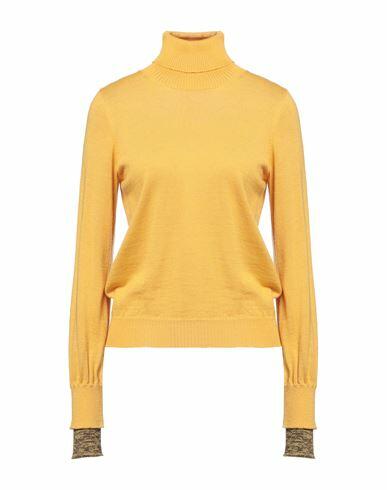 Tela Woman Turtleneck Ocher Wool, Acrylic Cover