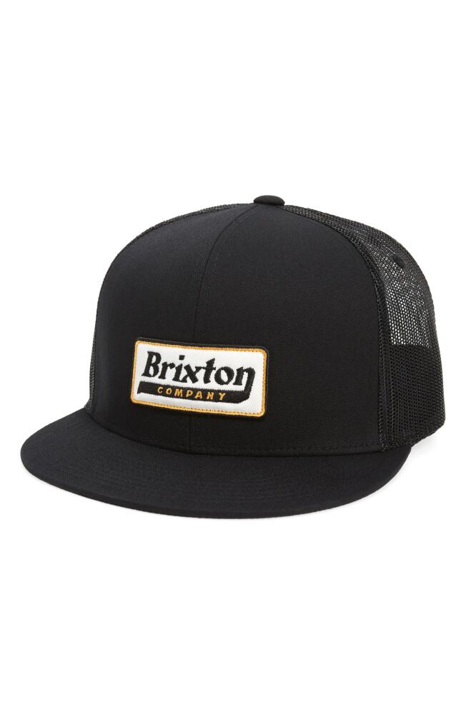 Brixton Steadfast Mesh Snapback Hat in Black Cover