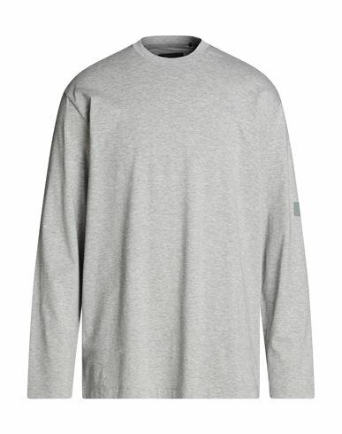 Y-3 Man T-shirt Light grey Cotton Cover