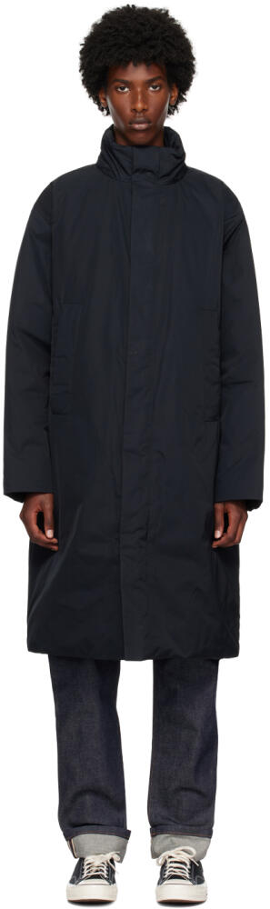 Calvin Klein Black Stand Collar Down Parka Cover