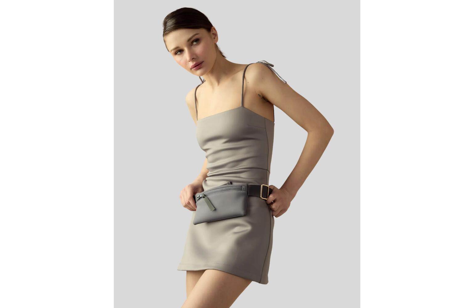 Cynthia Rowley Bonded Basics Dress in Grey Cover