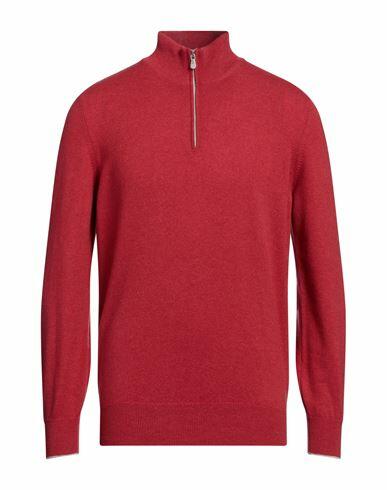 Brunello Cucinelli Man Turtleneck Brick red Cashmere Cover