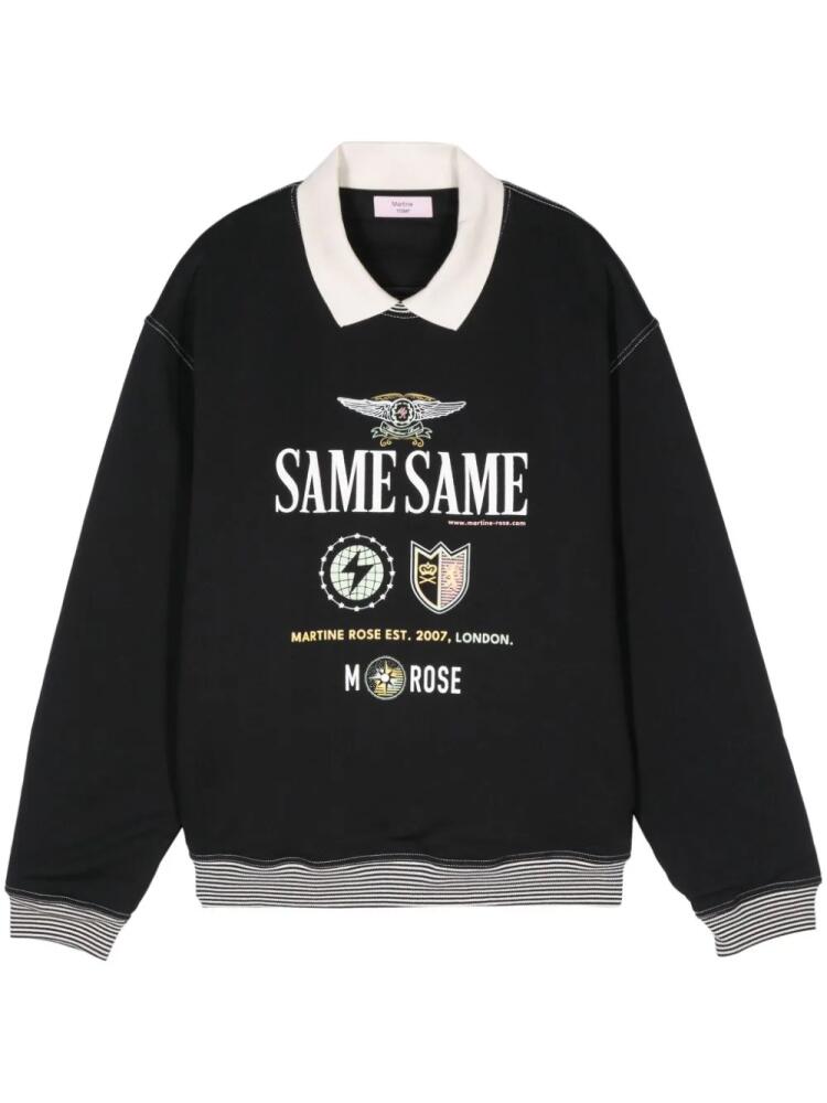 Martine Rose graphic-print sweatshirt - Black Cover