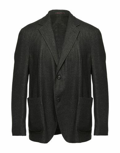 The Gigi Man Blazer Dark green Virgin Wool, Polyester Cover