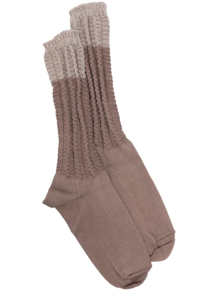 Homme Plissé Issey Miyake Churros socks - Brown Cover