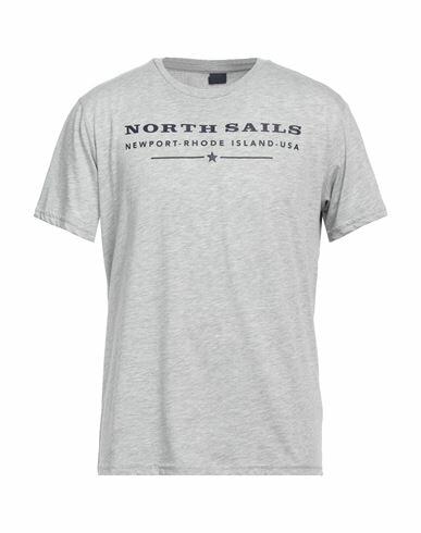 North Sails Man T-shirt Grey Cotton Cover