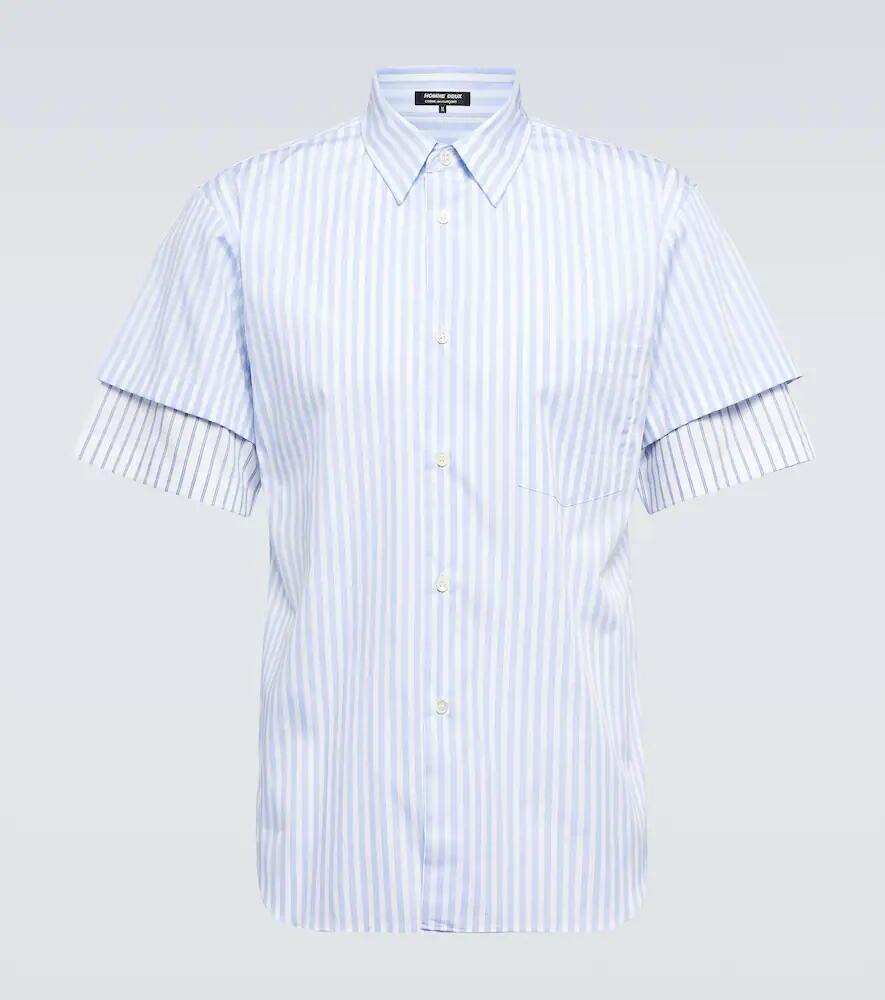 Comme des Garçons Homme Deux Striped cotton twill shirt Cover