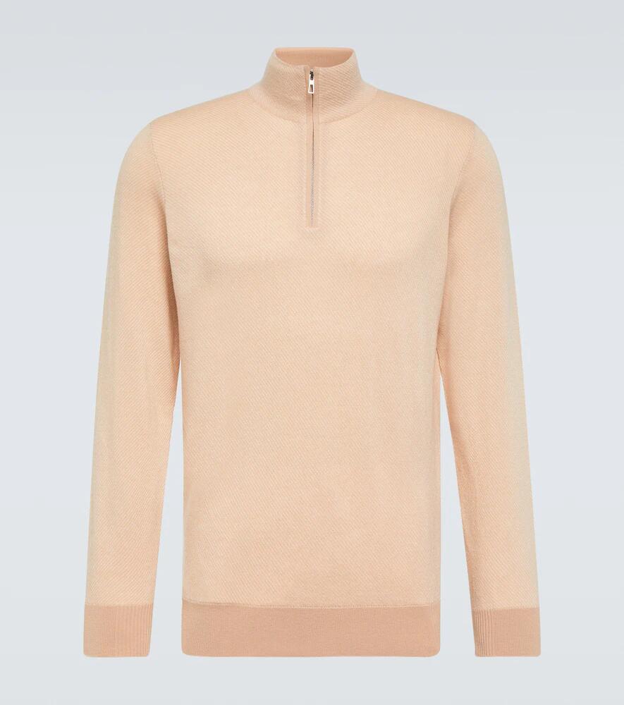 Loro Piana Roadster cashmere half-zip sweater Cover