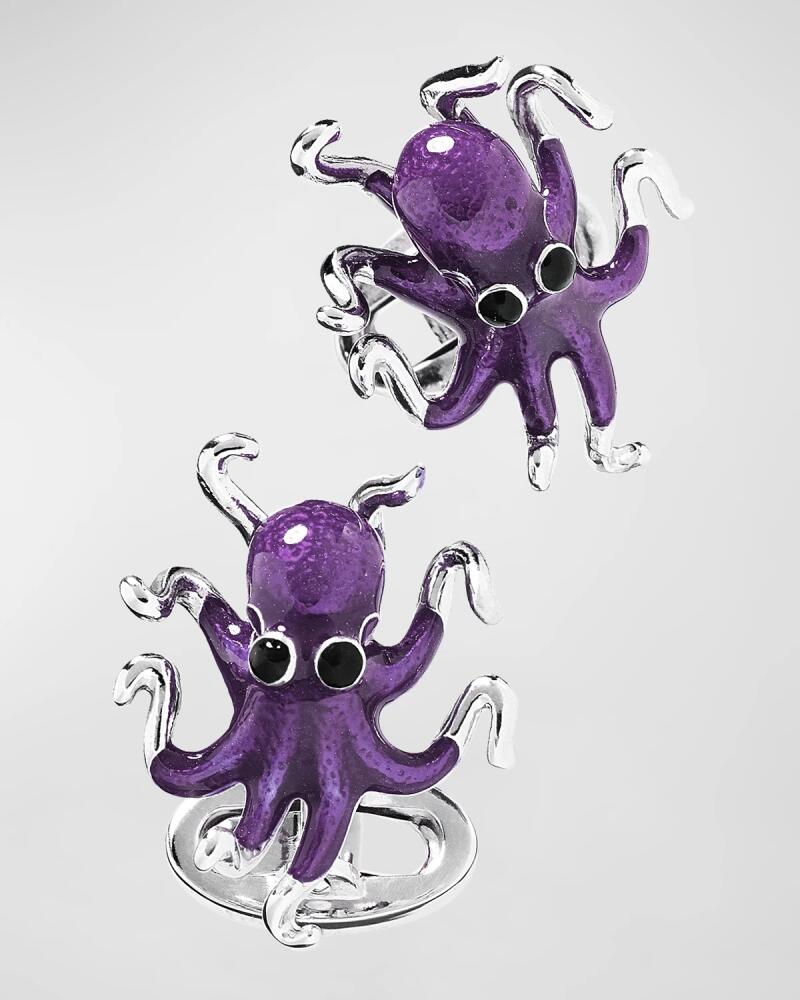 Jan Leslie Men's Octopus Sterling Silver Cufflinks Cover