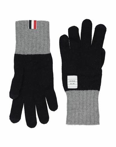 Thom Browne Man Gloves Midnight blue Virgin Wool Cover