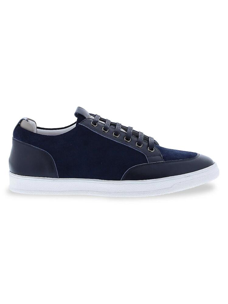 English Laundry Men's Kobi Suede & Leather Sneakers - Navy Cover