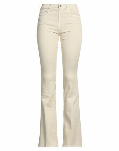 (+) People Woman Jeans Beige Cotton, Elastomultiester, Elastane Cover