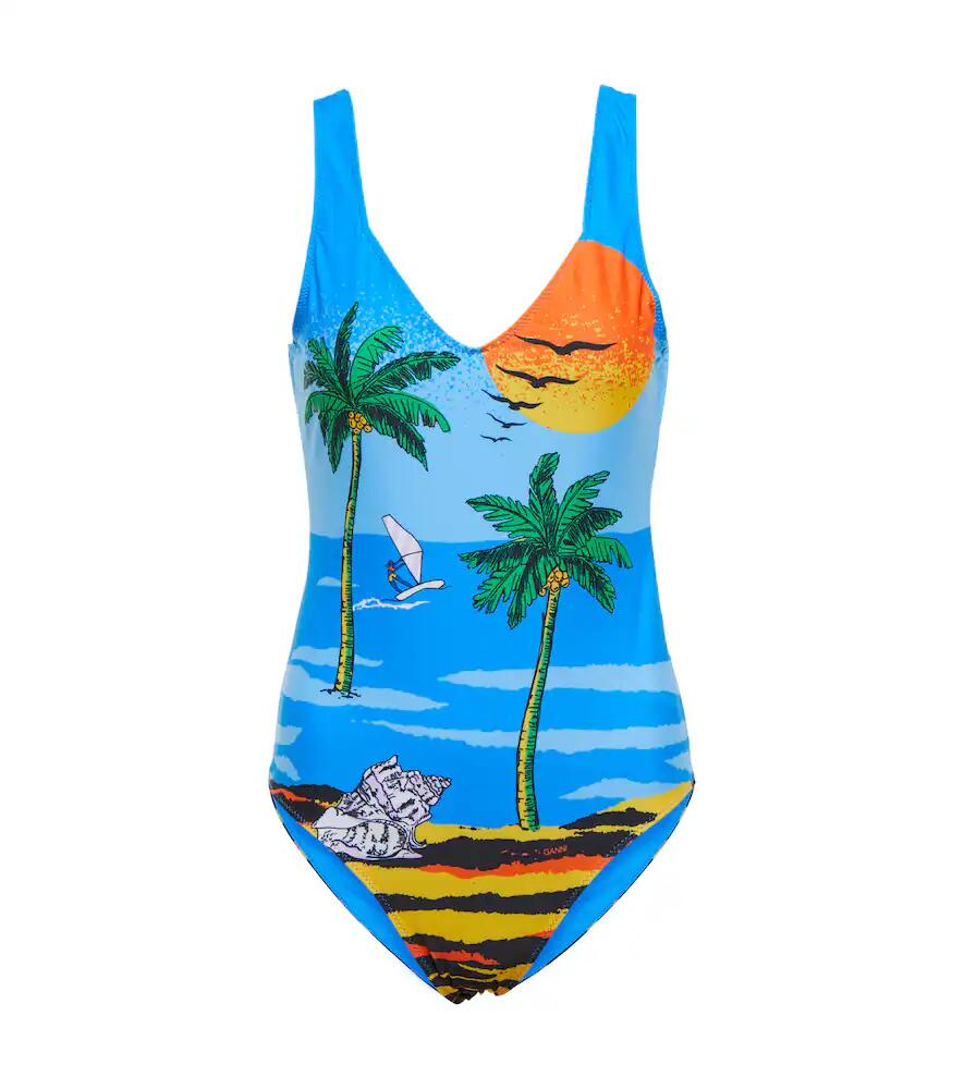 Ganni Printed swimsuit Cover